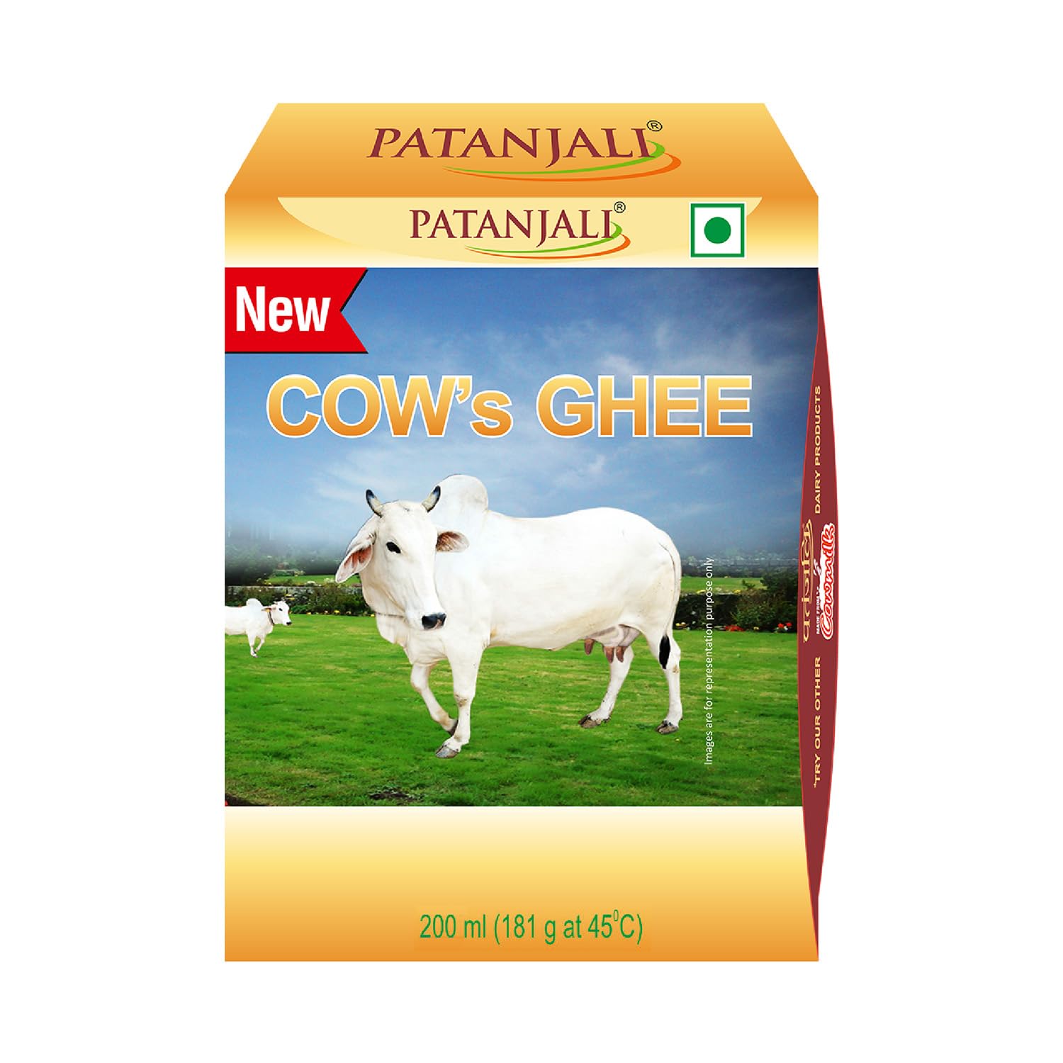 Patanjali Cow Ghee 200gm MRP:155/- product image